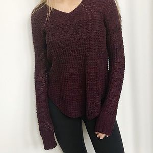 Burgundy sweater
